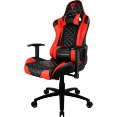 Cadeira Gamer Office Giratória com Elevação a Gás TGC12 H01 Preto Vermelho - ThunderX3