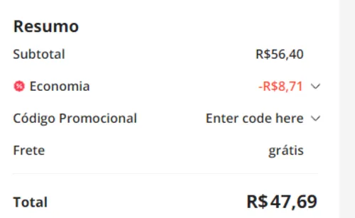 Imagem na descrição da promoção