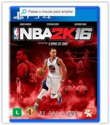 [Submarino] Game NBA 2K16 - PS4  por R$ 170