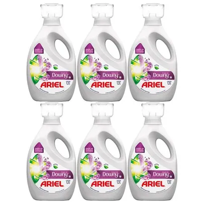 [APP]Sabão Líquido Concentrado Ariel com Toque de Downy 1,2L 6 Unidades