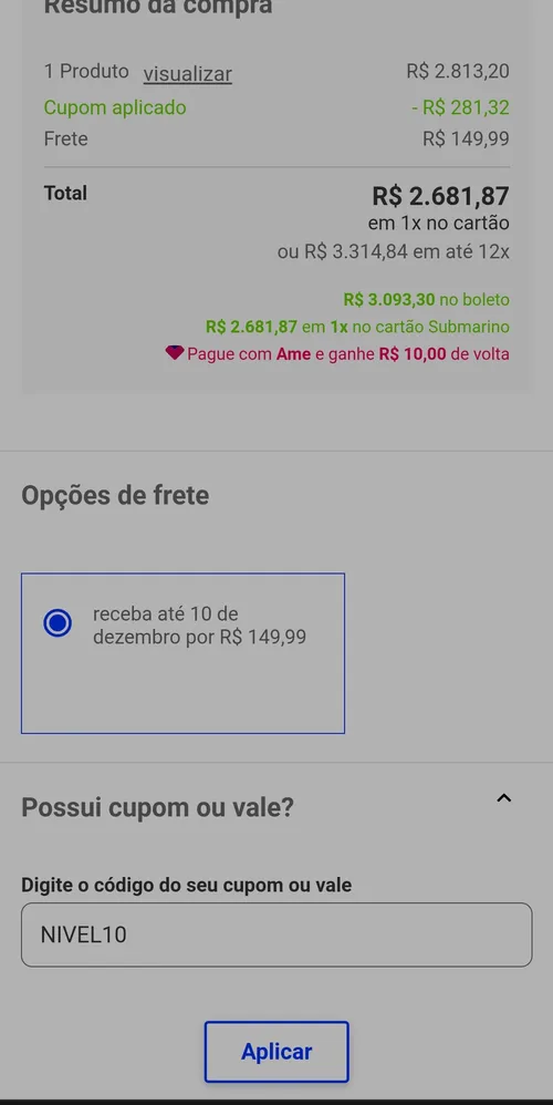 Imagem na descrição da promoção