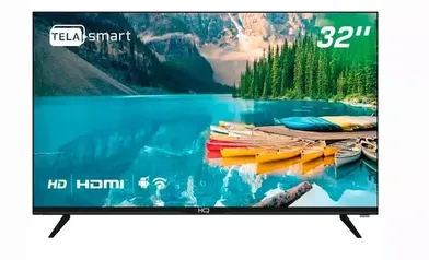 Smart TV LED 32'' HD HQ HQSTV32NP Netflix Youtube 2 HDMI 2 USB Wi-Fi