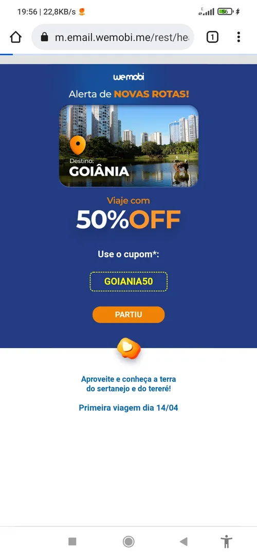 Imagem na descrição da promoção