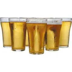 [PEGUE NA LOJA] Conjunto Leve 8/Pague 6 Copos de Chopp 200ml Boteco Nadir