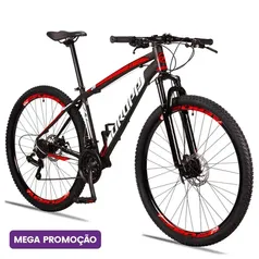 Bicicleta aro 29 Dropp Z3 câmbio shimano 21v freio a disco mecânico com suspensão