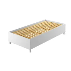 Cama Solteiro Siena Kaiki Móveis - Branco