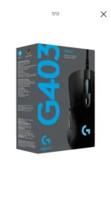 Mouse Gamer G403 Hero 16.000 DPI Logitech R$174