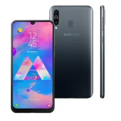 Smartphone Samsung Galaxy M30 Preto 64GB, Tela Infinita de 6.4", Câmera Traseira Tripla, 4GB RAM, Leitor de Digital e Processador Octa-Core