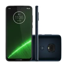 Smartphone Motorola Moto G7 Plus 64GB Indigo 4G Tela 6.2" Câmera 16MP Selfie 12MP Dual Chip Android 9.0 - R$879