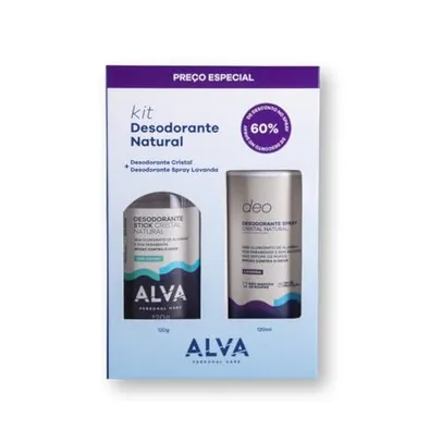 Alva Kit Desodorante Natural - 120g/120ml