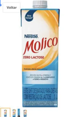 PRIME - R$ 2,99 / Leite Desnatado Molico Zero Lactose 1L
