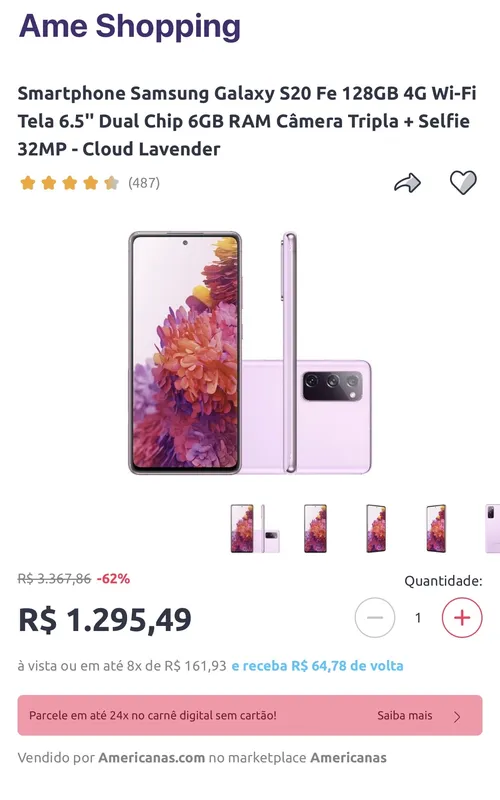 Imagem na descrição da promoção