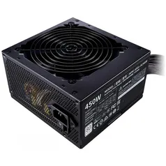 Fonte Cooler Master MWE 450W, 80 Plus White, PFC Ativo, MPE-4501-ACAAW-BR | R$219