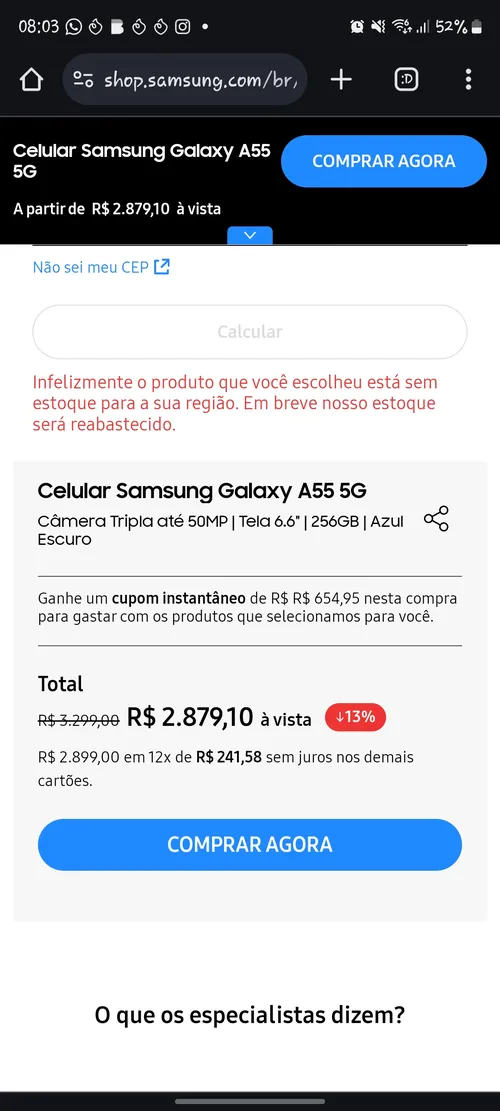 Imagen na descrição da promoção