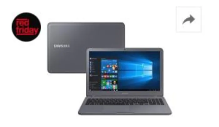 (Cartão americanas) Notebook Samsung Expert VD1BR Intel Core i5 8GB (Geforce MX110 com 2GB) 1TB Tela LED 15,6" Windows 10 - Cinza