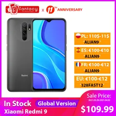 Smartphone Xiaomi Redmi 9 - 4GB 64GB | R$723