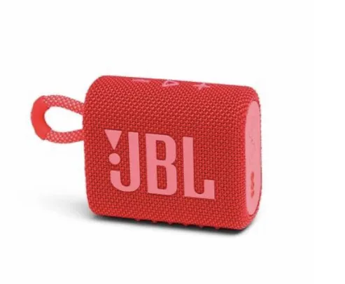 Caixa de Som JBL GO3, Bluetooth, À Prova d'Agua e Poeira, 4,2W RMS, Vermelho R$199