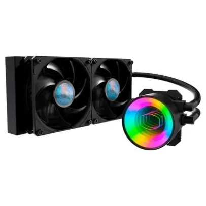 Water Cooler CoolerMaster MasterLiquid ML240 Mirror, RGB, 240mm, AMD/Intel, Preto - MLX-D24M-A18PK-R1