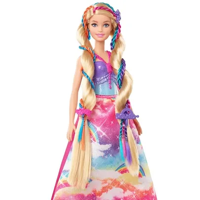 Boneca Barbie Dreamtopia Princesa com Tranças Mágicas GTG00 Mattel