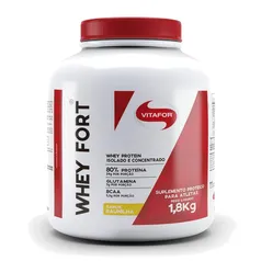 Whey Fort Vitafor Isolado E Concentrado 1800g Baunilha