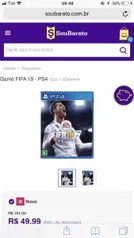 [PS4] FIFA 18 - R$50