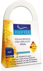 [PRIME] 100 Unid. Folhas Depilatórias Nupill Prontas Mel Facial