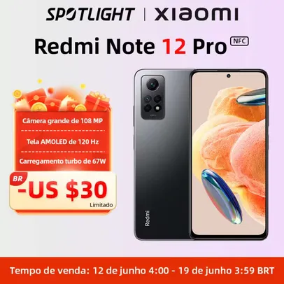 Xiaomi-téléphone Portable Redmi Note 12 Pro, Version Globale, 4g, 128 Go, 256 Go, 120hz, Amoled Dotdisplay, 108mp, Octa-core, Snapdragon 732g