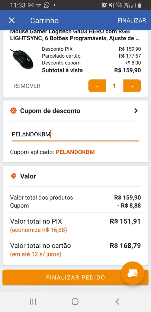 Imagem na descrição da promoção