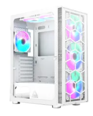 Gabinete Gamer Montech x3 Glass, Mid Tower, White, ATX, 6 Fans, Vidro Temperado