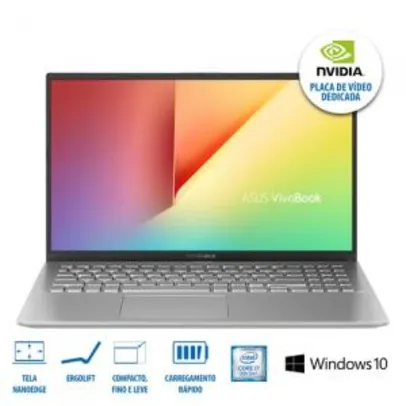 [R$2397 1x CC + AME] ASUS Notebook VivoBook X512FJ-EJ228T Prata Metálico FULL HD | R$2818
