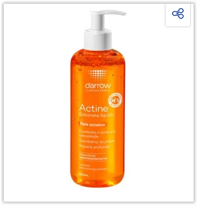 Darrow Actine Pele Acneica - Sabonete Líquido Facial 400ml