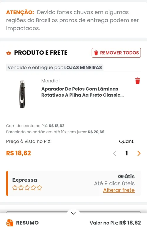 Imagem na descrição da promoção