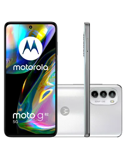 Foto do produto Smartphone Motorola Moto G82 5G 128GB 6GB Ram Branco