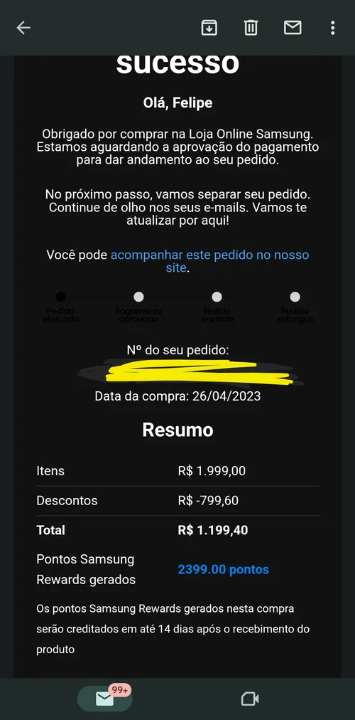 Imagem na descrição da promoção