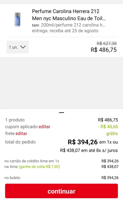 Imagem na descrição da promoção