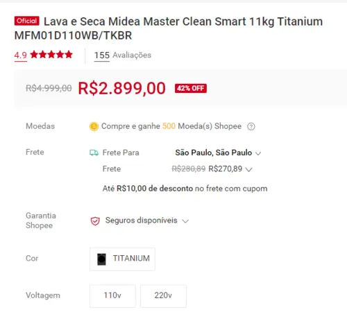 Imagem na descrição da promoção