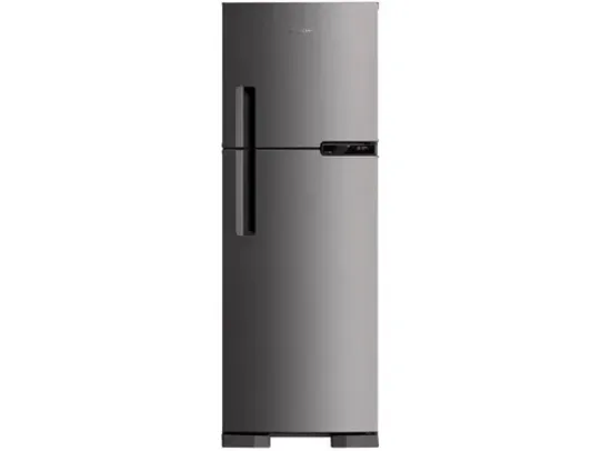 [MagaLú] Geladeira Brastemp Frost Free Duplex 375 litros cor Inox com Espaço Adapt - BRM45JK • 110V 