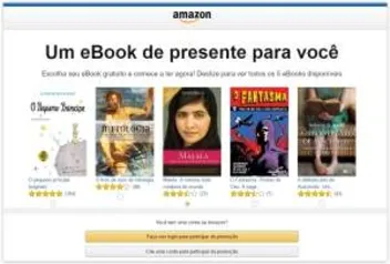 [AMAZON] 1 ebook grátis entre 5 disponíveis