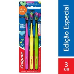 Escova de Dente Colgate Ultra Soft Edição Especial 3 unid | R$40