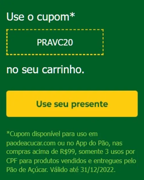 Imagem na descrição da promoção