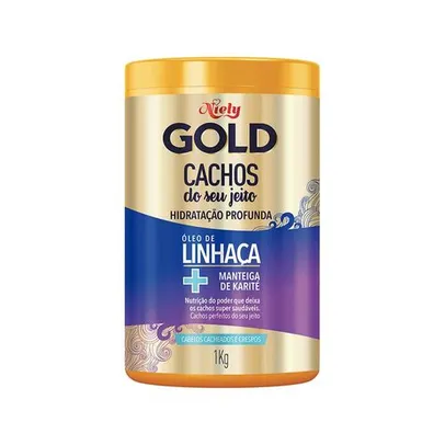 Máscara de Tratamento Niely Gold Cachos do Seu Jeito Hidratação Profunda 1Kg