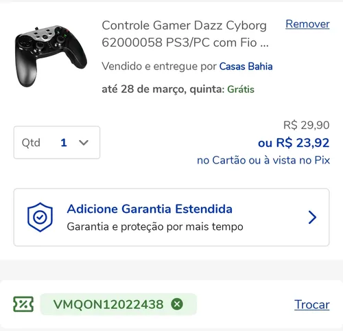 Imagem na descrição da promoção