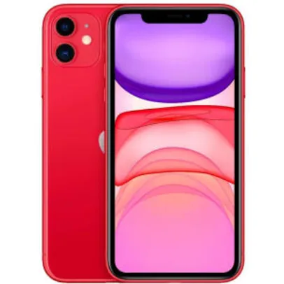 iPhone 11 Apple (64GB) Vermelho Tela 6,1 | R$ 3354