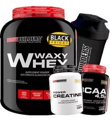 Kit Whey Protein 2kg + Bcaa + Creatina + Shaker