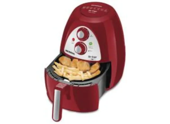 Fritadeira Sem Óleo Air Fryer Mondial Inox Red Premium AF-14 - Vermelho/ Inox 110V - R$224