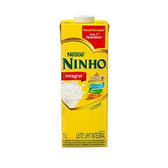 [APP + CUPOM] LEITE INTEGRAL NINHO 1L | 6 UNIDADES - R$16,14