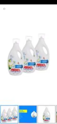 Kit Sabão Líquido Ariel Hipoalergênico Suave e Gentil Concentrado 2L 3 Unid | R$54