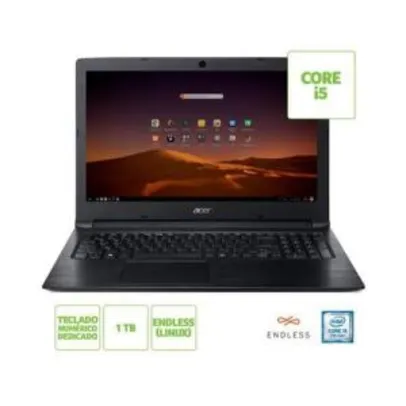 Notebook Acer Intel Core i5 8GB 1TB 15,6" A315-53-57G3 | R$1.799