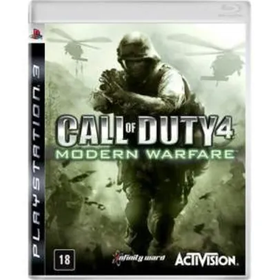 [Americanas] Jogo Call of Duty 4: Modern Warfare - PS3 - R$35