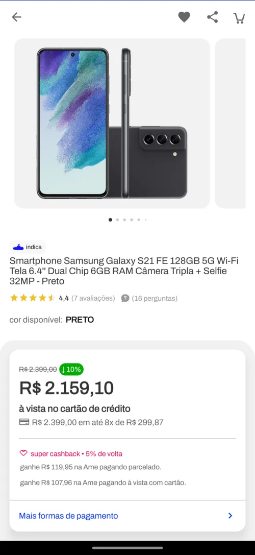 Imagem na descrição da promoção